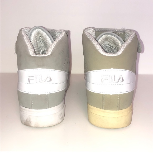 FILA High Top Gray Athletic Shoes Sneakers Size 9 - Picture 6 of 8